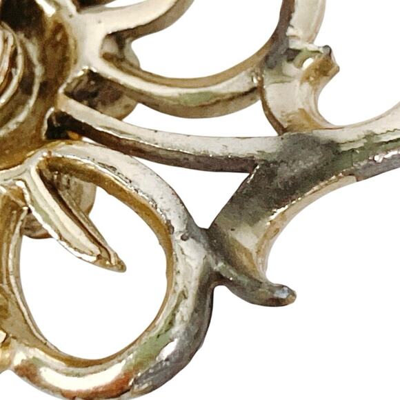 Vintage Scatter Pin Lot Rhinestone Faux Pearl 50s 60s Mid Century Brooches - Picture 8 of 10